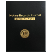 Notary Book, Hard Bound.  100 pages with 4 entries per page (400 Total Entries).  Also has 1 page of breif guide notes for Notaries.