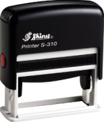 Shiny Self-Inking Rubber Stamp, 1/2" X 2-1/8".  This self-inking rubber stamp is great for small signatures.  Can have up to 3 lines of text.