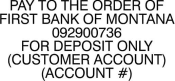 Deposit-First Bank of Montana