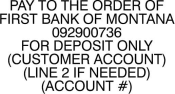 Deposit-First Bank of Montana 3 Line