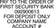 Deposit-First Security Bank