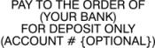Bank Deposit Stamp, Generalized Layout.