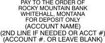 Deposit-Rocky Mountain Bank -Whitehall