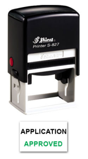 S-827 Two Color Stamp 7C