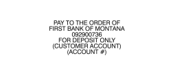 DEPOSIT-FIRST BANK OF MONTANA - Deposit-First Bank of Montana