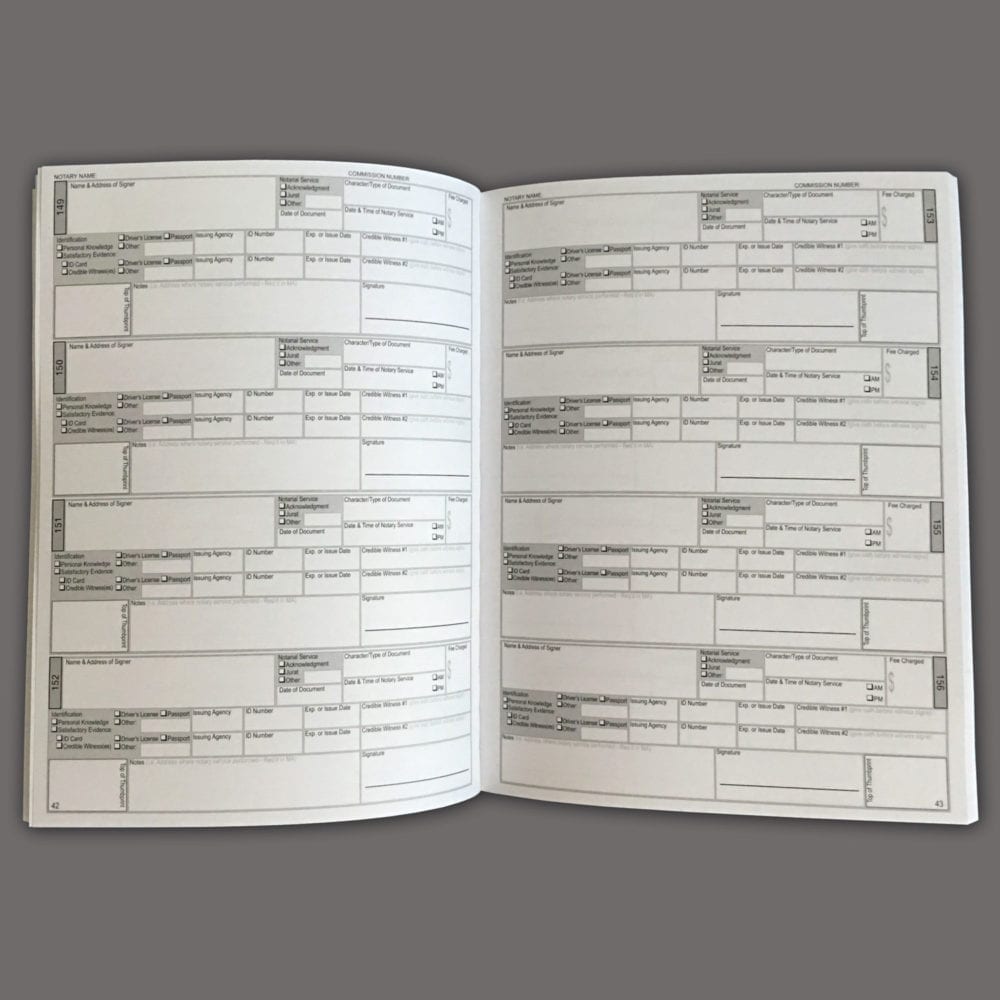 Notary Book Notarial Book Notarial Journal Notary Journal